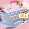 File lá tài liệu 30-40 túi siêu âm pastel A4 Deli học sinh cute - chỉ 39.000