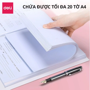 File lá tài liệu 30-40 túi siêu âm pastel A4 Deli học sinh cute - chỉ 39.000 2 File lá tài liệu 30-40 túi siêu âm pastel A4 Deli học sinh cute - chỉ 39.000 2