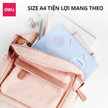File lá tài liệu 30-40 túi siêu âm pastel A4 Deli học sinh cute - chỉ 39.000 7 File lá tài liệu 30-40 túi siêu âm pastel A4 Deli học sinh cute - chỉ 39.000 7