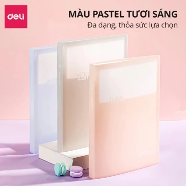 File lá tài liệu 30-40 túi siêu âm pastel A4 Deli học sinh cute - chỉ 39.000 26 File lá tài liệu 30-40 túi siêu âm pastel A4 Deli học sinh cute - chỉ 39.000 26