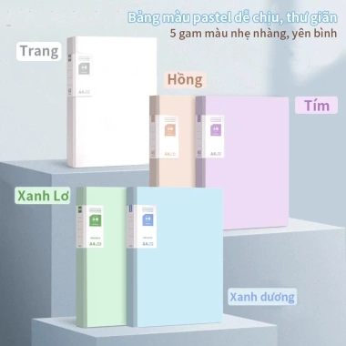 File Nhựa PP A4 Nhiều Ngăn 30/40/60 Tờ - Lưu Trữ Gọn Gàng, Chất Liệu Cứng Cáp