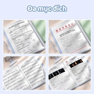 File Nhựa PP A4 Nhiều Ngăn 30/40/60 Tờ - Lưu Trữ Gọn Gàng, Chất Liệu Cứng Cáp