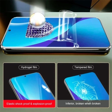 Film Cường Lực 3 Cái 5.000D HD Clear Matte Soft Hydrogel Cho Samsung S25 S24 S23 Ultra, Chống Dấu Ngón Tay, Bảo Vệ Edge 2