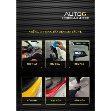 Film PPF bảo vệ bậc cửa AUTO6 cho Honda, Mazda, Hyundai, Kia, Toyota, Mitsubishi, Mercedes - 552.500₫