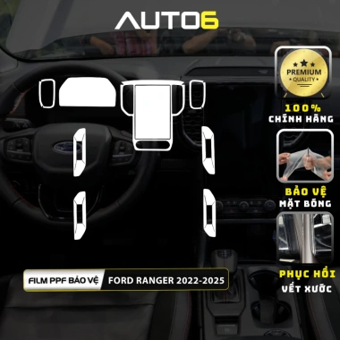 Film PPF Ford Ranger 2.022-2.025 Dán nội thất, chống xước, khôi phục xước cũ, giá 306.000₫