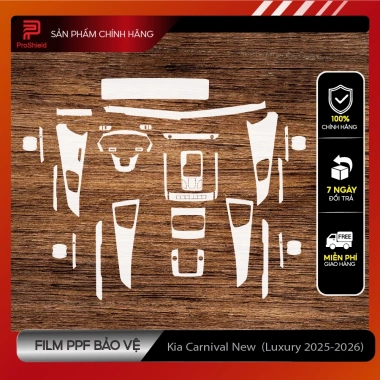Film PPF TPU Proshield Kia Carnival 2.024-2.026 – Chống xước, kháng ố, trong suốt, bảo vệ nội thất 9