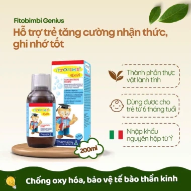 Fitobimbi Genius 200ml Chính Hãng - Tăng Cường Nhận Thức, Ghi Nhớ Tốt Cho Trẻ, Giá Ưu Đãi 345k 7 Fitobimbi Genius 200ml Chính Hãng - Tăng Cường Nhận Thức, Ghi Nhớ Tốt Cho Trẻ, Giá Ưu Đãi 345k 7