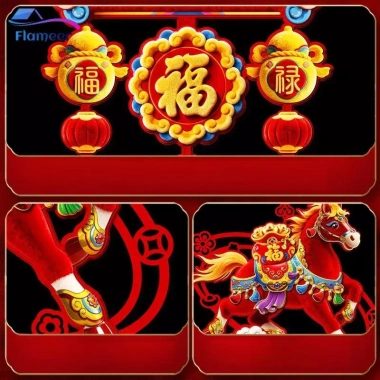Flameer 2.026 Trang Trí Tết Nguyên Đán Động Vật Mặt Dây Chuyền Phòng Khách Tiệc - Giá 111.100₫
