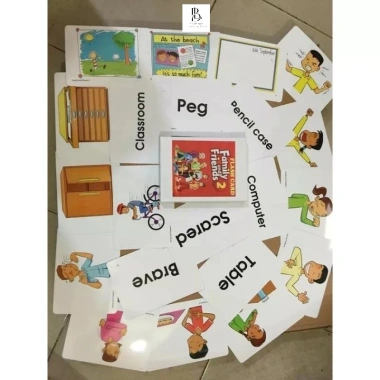 Flashcard Thẻ Từ Vựng Family và Friends Starter Phonics 1‑5 Hai Mặt Ép Plastic Giá Ưu Đãi 224.640₫