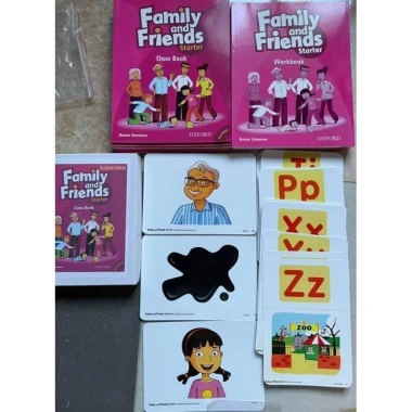 Flashcard Thẻ Từ Vựng Family và Friends Starter Phonics 1‑5 Hai Mặt Ép Plastic Giá Ưu Đãi 224.640₫