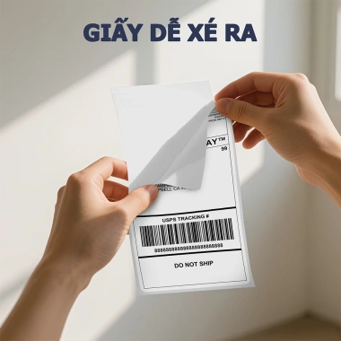 FlashLabel Giấy In Nhiệt A6 500 Tờ Tem Nhãn Vận Chuyển Keo Dính Sẵn 45.000 VNĐ
