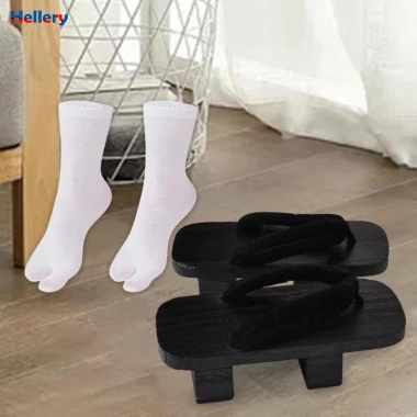 Flip Flop Gỗ Tắc Nhật Bản Nam Nữ - Tất Tabi Siêu Nhẹ, Giày Du Lịch Giá 254.880đ 3