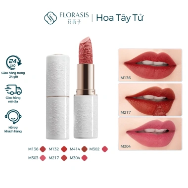 Florasis Son môi Hoa Tây Tử Chạm khắc gốm sứ - Màu hoa lộ, giảm giá 651.600₫