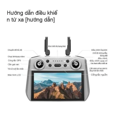 Flycam Drone Qijrc A20 ProMax Gimbal 3 trục cảm ứng 7,2 inch tầm bay 5km tặng thẻ giá chỉ 5,250,000₫