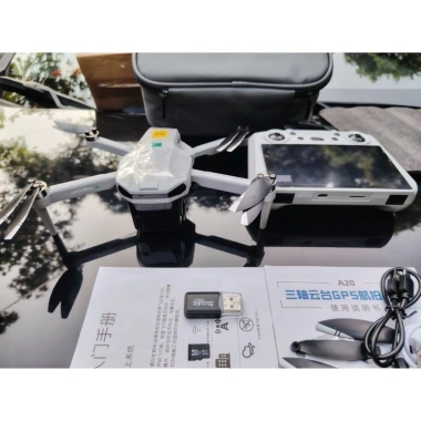 Flycam Drone Qijrc A20 ProMax Gimbal 3 trục cảm ứng 7,2 inch tầm bay 5km tặng thẻ giá chỉ 5,250,000₫