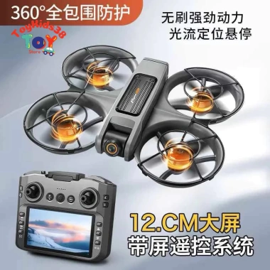 Flycam Drone S156 - Tay cầm màn hình, camera HD, động cơ không chổi than, chỉ 1,450,000₫