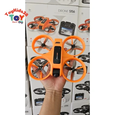 Flycam Drone S156 - Tay cầm màn hình, camera HD, động cơ không chổi than, chỉ 1,450,000₫