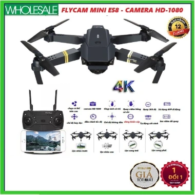 Flycam E58 Pro - Drone Mini Giá Rẻ, Máy Bay Điều Khiển Từ Xa, Giá 575.000 VND 3