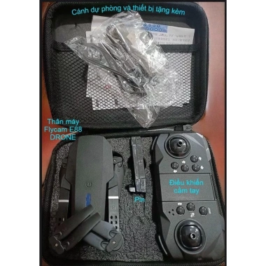 FLYCAM E88 Drone trẻ khám phá bầu trời - Pin 3.600mAh, bay 15 phút, giá 289.000 VND 9 FLYCAM E88 Drone trẻ khám phá bầu trời - Pin 3.600mAh, bay 15 phút, giá 289.000 VND 9