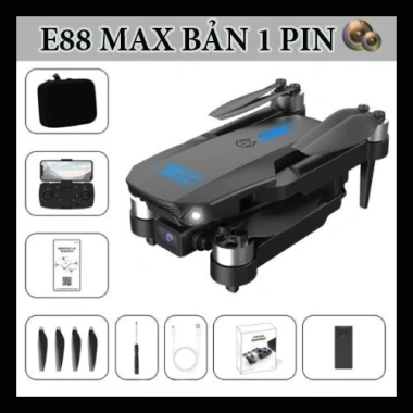 Flycam E88 Max 4K Kép Wifi – Điều Khiển Từ Điện Thoại, Quay Phim & Chụp Ảnh Full HD 8 Flycam E88 Max 4K Kép Wifi – Điều Khiển Từ Điện Thoại, Quay Phim & Chụp Ảnh Full HD 8