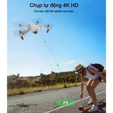 Flycam E88 Pro Drone Camera Kép HD - Điều Khiển Ứng Dụng, Thích Hợp Người Mới, Giá 78.000