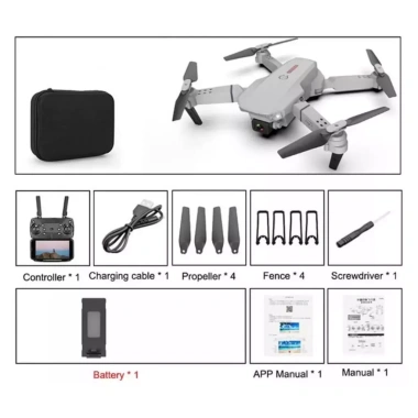 Flycam E88/K3 4K, pin 1.800mAh, máy bay điều khiển từ xa + túi đựng - giá 83.000₫ 3 Flycam E88/K3 4K, pin 1.800mAh, máy bay điều khiển từ xa + túi đựng - giá 83.000₫ 3
