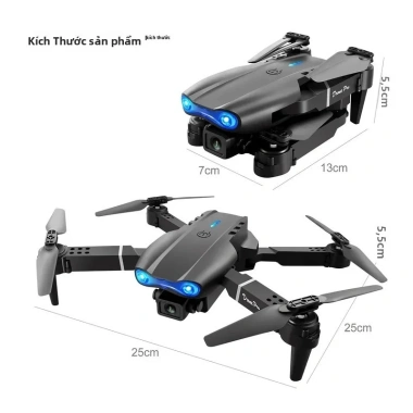Flycam E99Pro 4K Kép FPV WIFI 5G Tự Động Giữ Độ Cao Drone Gấp Gọn Chống Rung