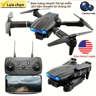 Flycam E99Pro 4K Kép FPV WIFI 5G Tự Động Giữ Độ Cao Drone Gấp Gọn Chống Rung