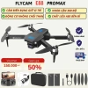 Flycam Giá Rẻ E88 MAX PIycam Mini Bay Không Người Lái Camera Kép 4K Tránh Va Chạm