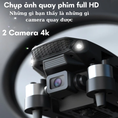 Flycam Giá Rẻ E88 MAX PIycam Mini Bay Không Người Lái Camera Kép 4K Tránh Va Chạm 6