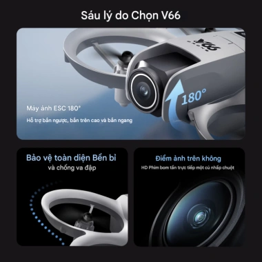 Flycam I1 Max gập gọn 4K - Drone nhào lộn, điều khiển qua điện thoại, 650.000đ