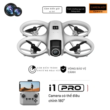 Flycam I1 Max gập gọn 4K - Drone nhào lộn, điều khiển qua điện thoại, 650.000đ