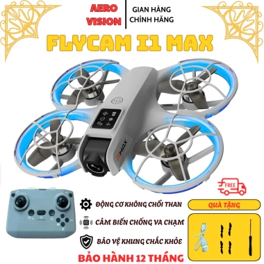 Flycam I1 Max – Mini FPV, động cơ không chổi than, cảm biến va chạm, 650.000₫