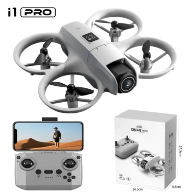 Flycam I1 Pro - Drone mini giá rẻ, camera HD xoay 180°, tránh vật cản 3 hướng, thiết kế nhỏ gọn 4