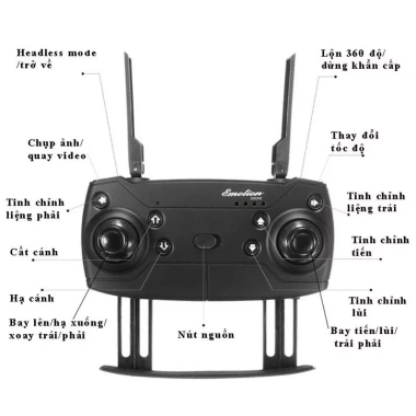 Flycam Mini 4K E58 Pro - Drone có camera, giá 605.000đ, rẻ hơn flycam điều khiển 3