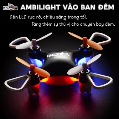 Flycam Mini BEST X – Drone 4 Cánh 2.4GHz, Tự Cân Bằng, Bay Ổn Định, 390.000 VND 3 Flycam Mini BEST X – Drone 4 Cánh 2.4GHz, Tự Cân Bằng, Bay Ổn Định, 390.000 VND 3