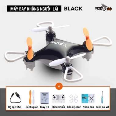 Flycam Mini BEST X – Drone 4 Cánh 2.4GHz, Tự Cân Bằng, Bay Ổn Định, 390.000 VND