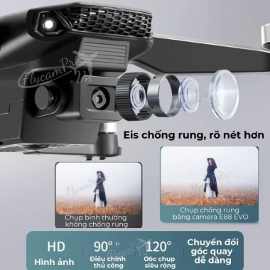 Flycam Mini E88 máy bay giá rẻ, đông cơ không chổi than, camera 4K chỉ 440.000đ 3