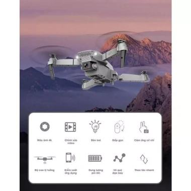 Flycam mini E88 Pro JOLA - điều khiển xa, camera HD, kết nối điện thoại, 505.000 VND
