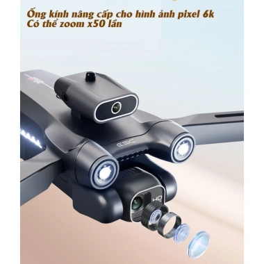 Flycam Mini Giá Rẻ Drone 6K S1s Pro 4 Cánh - Máy Bay Điều Khiển Từ Xa, 2 Camera 12MP, Giá chỉ 710.545đ