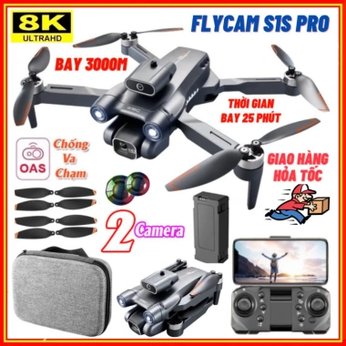 Flycam Mini Giá Rẻ Drone 6K S1s Pro 4 Cánh - Máy Bay Điều Khiển Từ Xa, 2 Camera 12MP, Giá chỉ 710.545đ 10 Flycam Mini Giá Rẻ Drone 6K S1s Pro 4 Cánh - Máy Bay Điều Khiển Từ Xa, 2 Camera 12MP, Giá chỉ 710.545đ 10