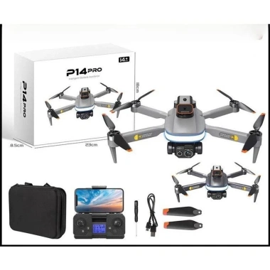 Flycam P14 MAX Drone 8K HD - Cảm biến chống va chạm, động cơ không chổi than bền bì, 810.000 VND