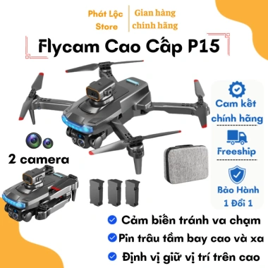 Flycam P14 Pro Max Giá Rẻ - Pin 2.000mAh, Bay 20p, Cảm Biến 4 Chiều, Chống Rung 810k