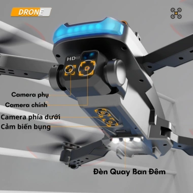 Flycam P14 Pro Max Giá Rẻ - Pin 2.000mAh, Bay 20p, Cảm Biến 4 Chiều, Chống Rung 810k 3
