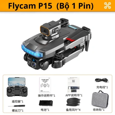 Flycam P14 Pro Max Giá Rẻ - Pin 2.000mAh, Bay 20p, Cảm Biến 4 Chiều, Chống Rung 810k 9