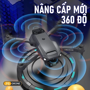 Flycam P8 Drone Mini - Máy bay điều khiển từ xa, động cơ không chổi than, tránh chướng ngại vật, 609.000đ