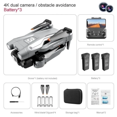 Flycam Z908 4K Drone - Máy ảnh kép, Chống chướng ngại vật, Lấy nét tự động, 1.111.000₫