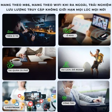 Flymodem WiFi 6 287Mbps - Phát WiFi không dây không sim, hỗ trợ 3 nhà mạng Viettel - bảo hành chính hãng, giá ưu đãi 539.000₫ 8 Flymodem WiFi 6 287Mbps - Phát WiFi không dây không sim, hỗ trợ 3 nhà mạng Viettel - bảo hành chính hãng, giá ưu đãi 539.000₫ 8