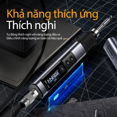 FNIRSI HS-02 Dụng Cụ Nhiệt Độ Điều Chỉnh 20V 100-450C, Trạm Sửa Chữa Chính Xác 100W, Đa Năng, Giá Ưu Đãi 858.999₫ 4