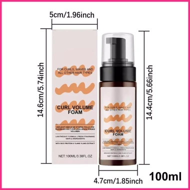 Foam Mousse Tóc Gợn Sóng 100ml - Tăng Bồng, Giữ Nếp Lâu, Bữa Tiệc & Du Lịch Tại Nhà buraivn 5